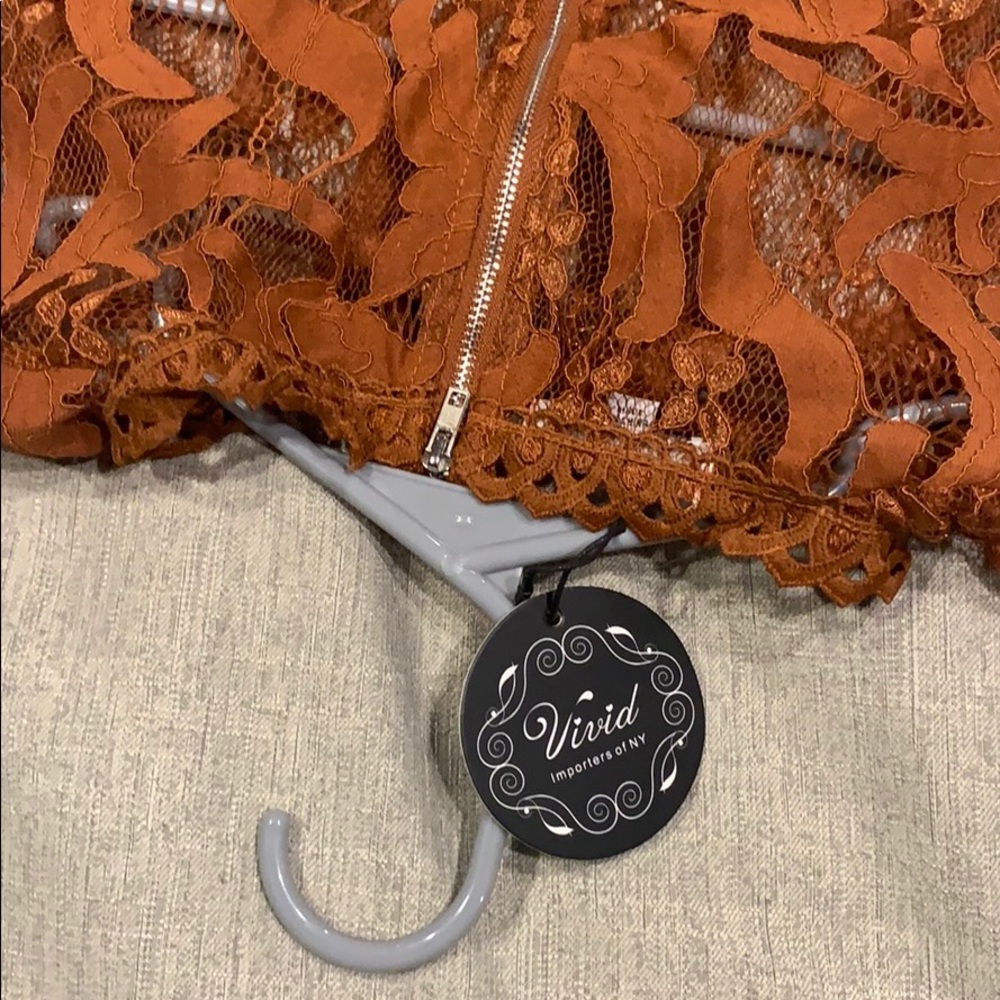 Pumpkin Spice Gorgeous Lace top - Picture 7 of 8